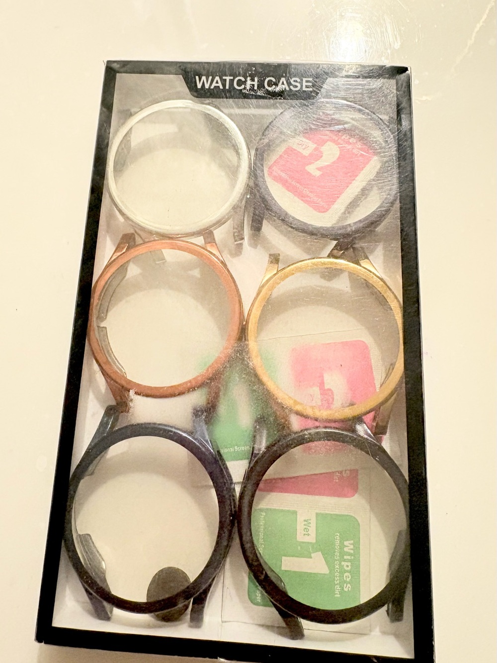 Replacement Watch Cases Set of 6 - Multi-Color Watch